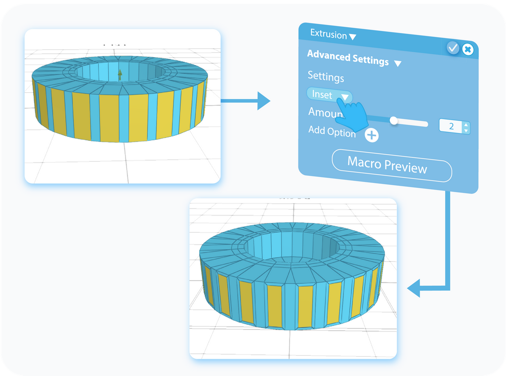 Customize the Add Option feature for Extrusion